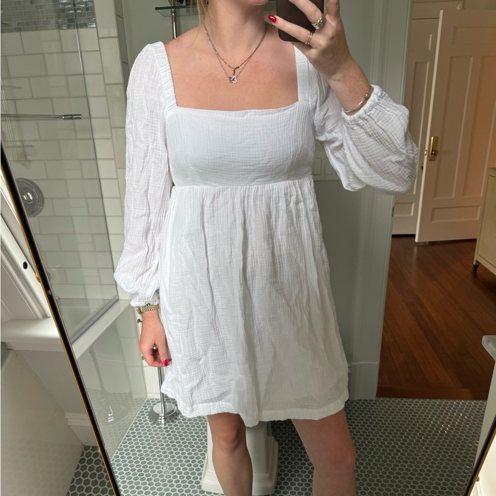 White Cotton Dress